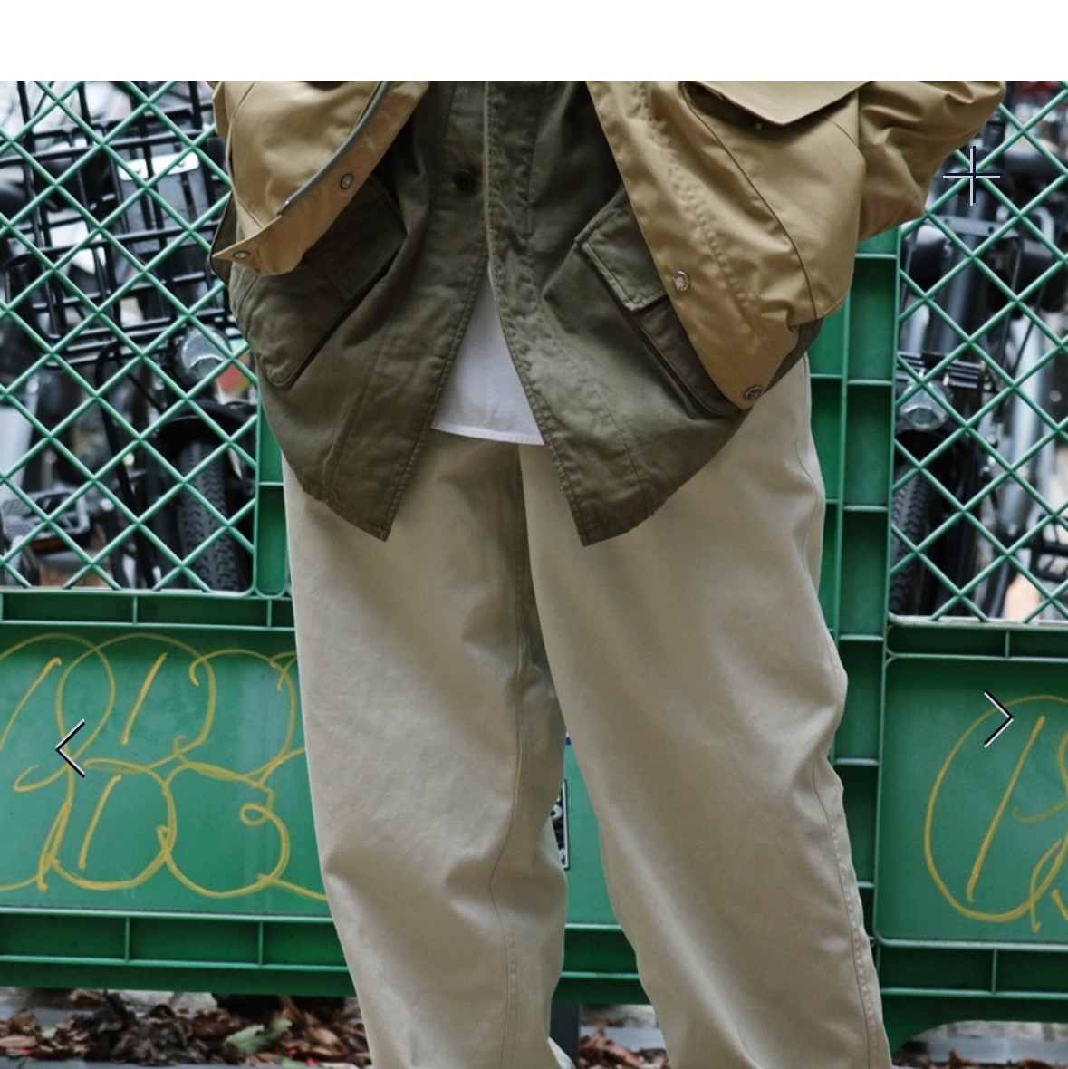 The North Face Purple Label Chino Wide Tapered Field Pants Asphalt Grey 착용 스타일 - 3