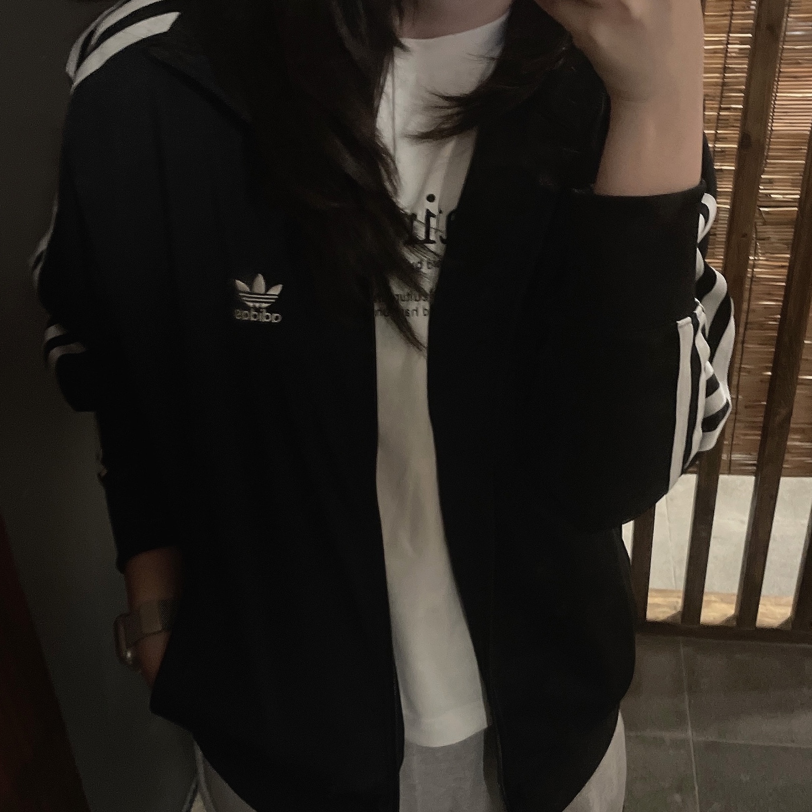 (W) Adidas Originals Firebird Loose Track Top Black - KR Sizing, Apple Watch SE 2023 40mm GPS Silver Aluminium Case with Sport Band S/M Storm Blue (Korean Ver.) 착용 스타일