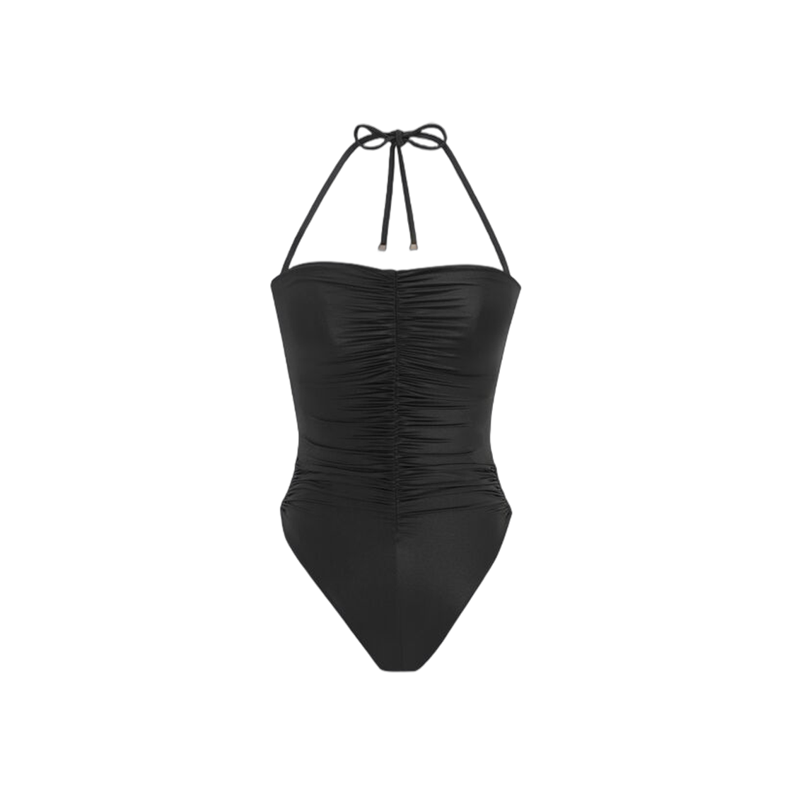 (W) Saint Laurent Halterneck Swimsuit Black 상세 이미지 1