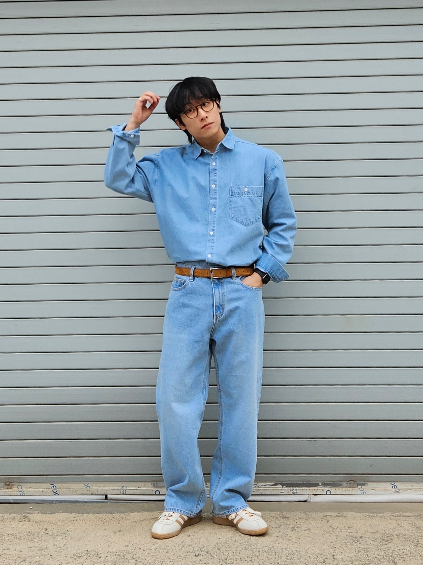 Adidas City Series Munchen Cream White Mesa 착용 스타일 - 3