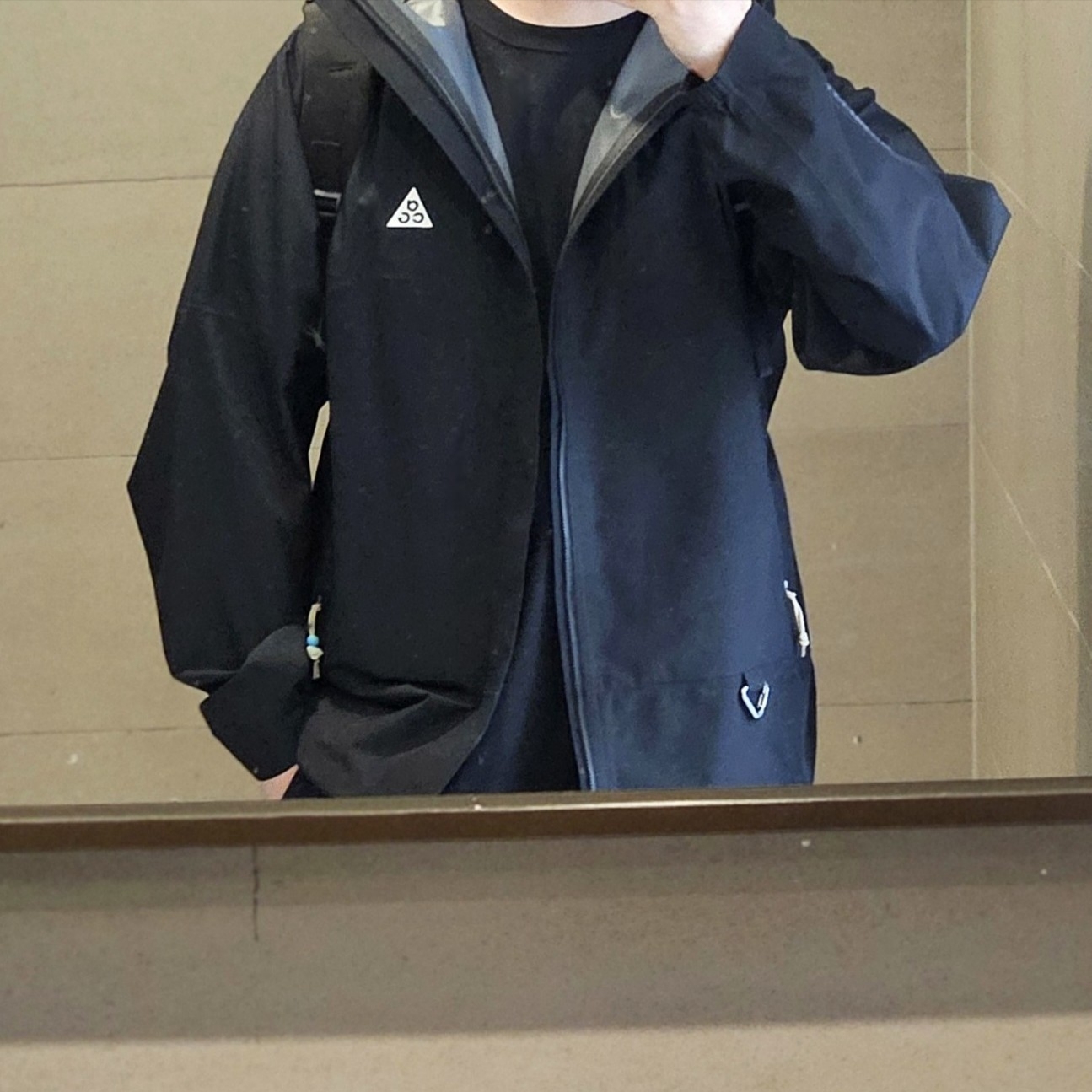 Nike ACG Storm-Fit ADV Cascade Rains Full Zip Jacket Black - Asia 착용 스타일 - 2