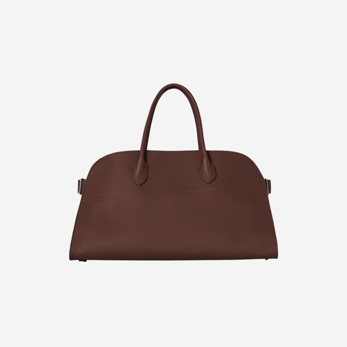 The Row EW Margaux Bag in Matte Grained Nappa Leather Dark Mocha 상세 이미지 1