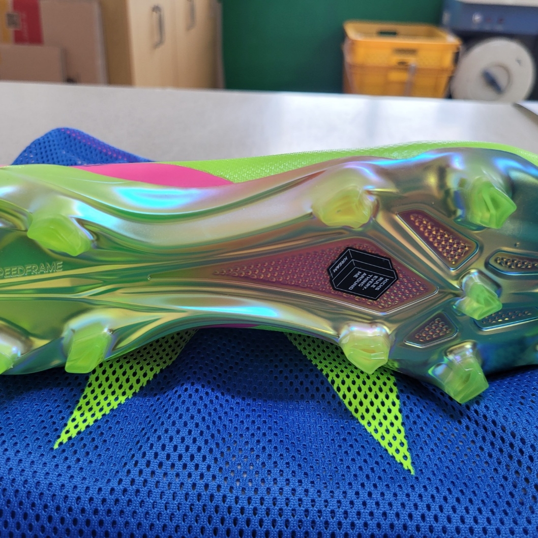 Adidas X Crazyfast HMS.1 Laceless FG Lucid Lemon Lucid Pink 착용 스타일 - 4