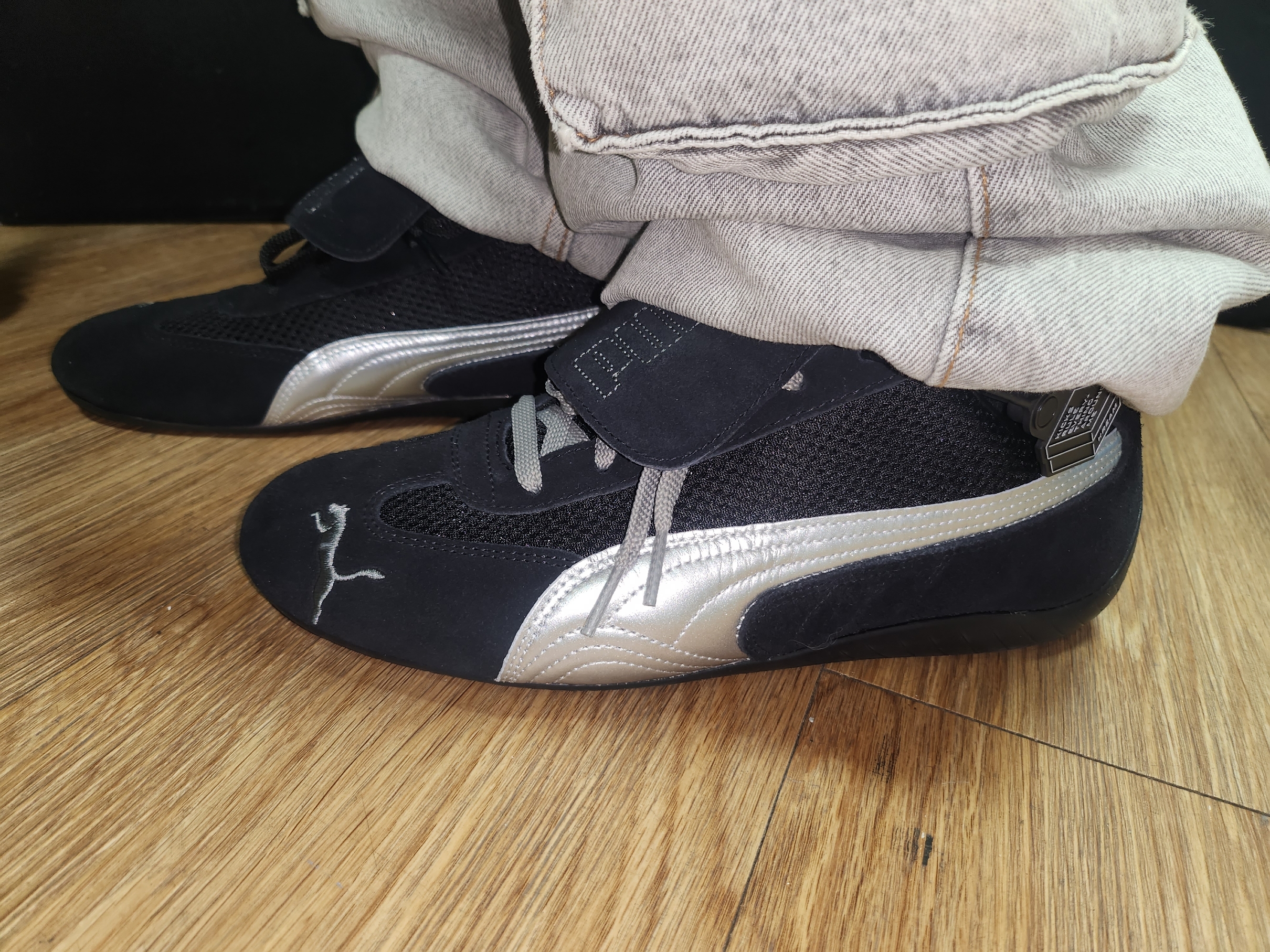 Puma x Open Yy Speedcat Black Shadow Gray 착용 스타일 - 4