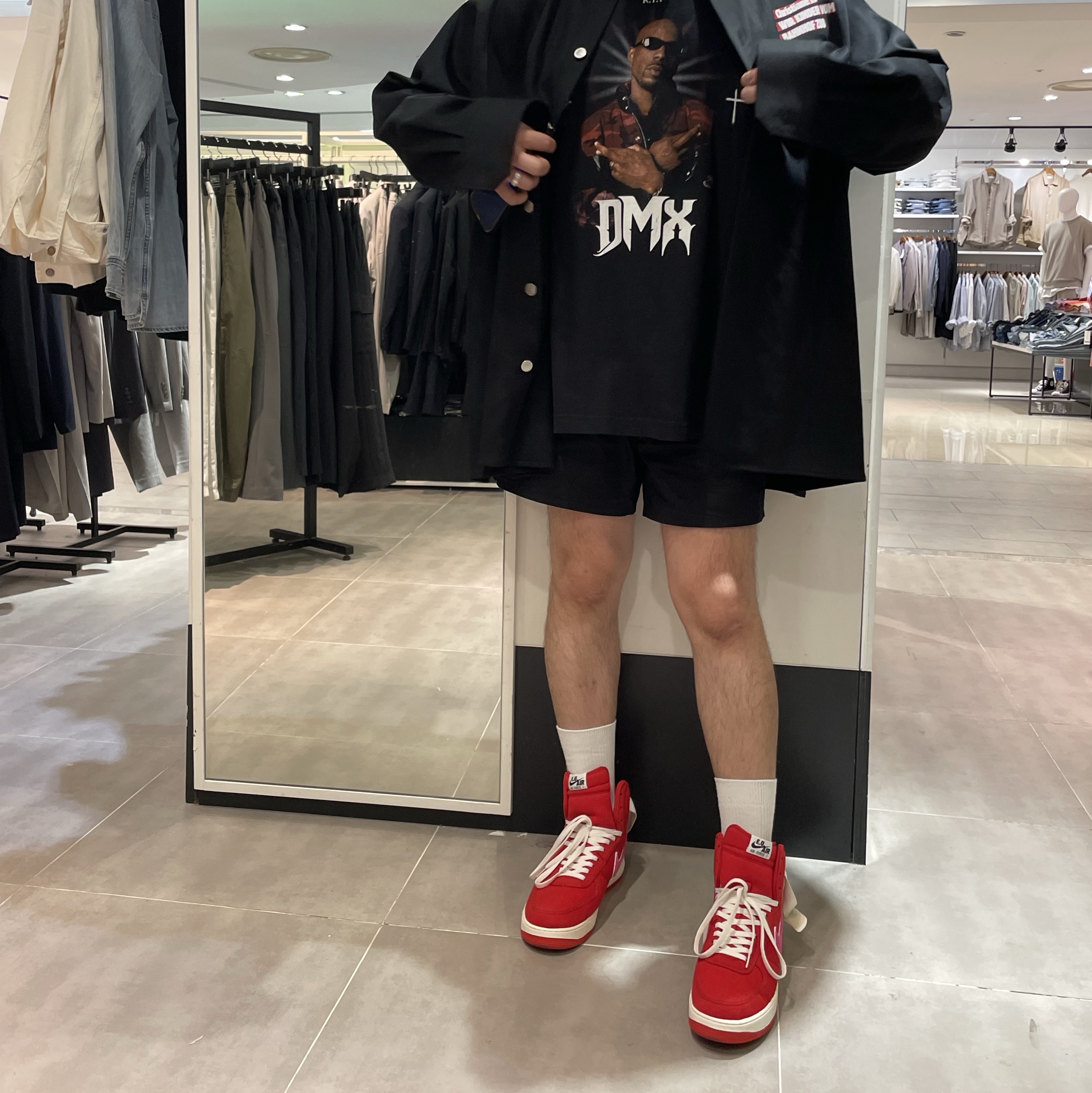 Nike x Emotionally Unavailable Air Force 1 High 착용 스타일