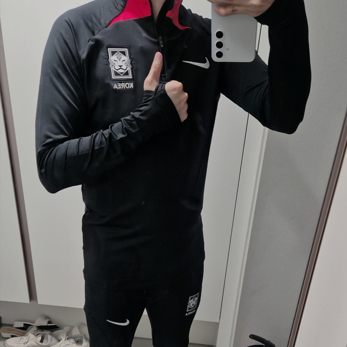 Nike Korea Strike Elite Dri-Fit ADV Knit Football Pants Black, Nike Korea Strike Dri-Fit Soccer Drill Top Black - Asia 착용 스타일