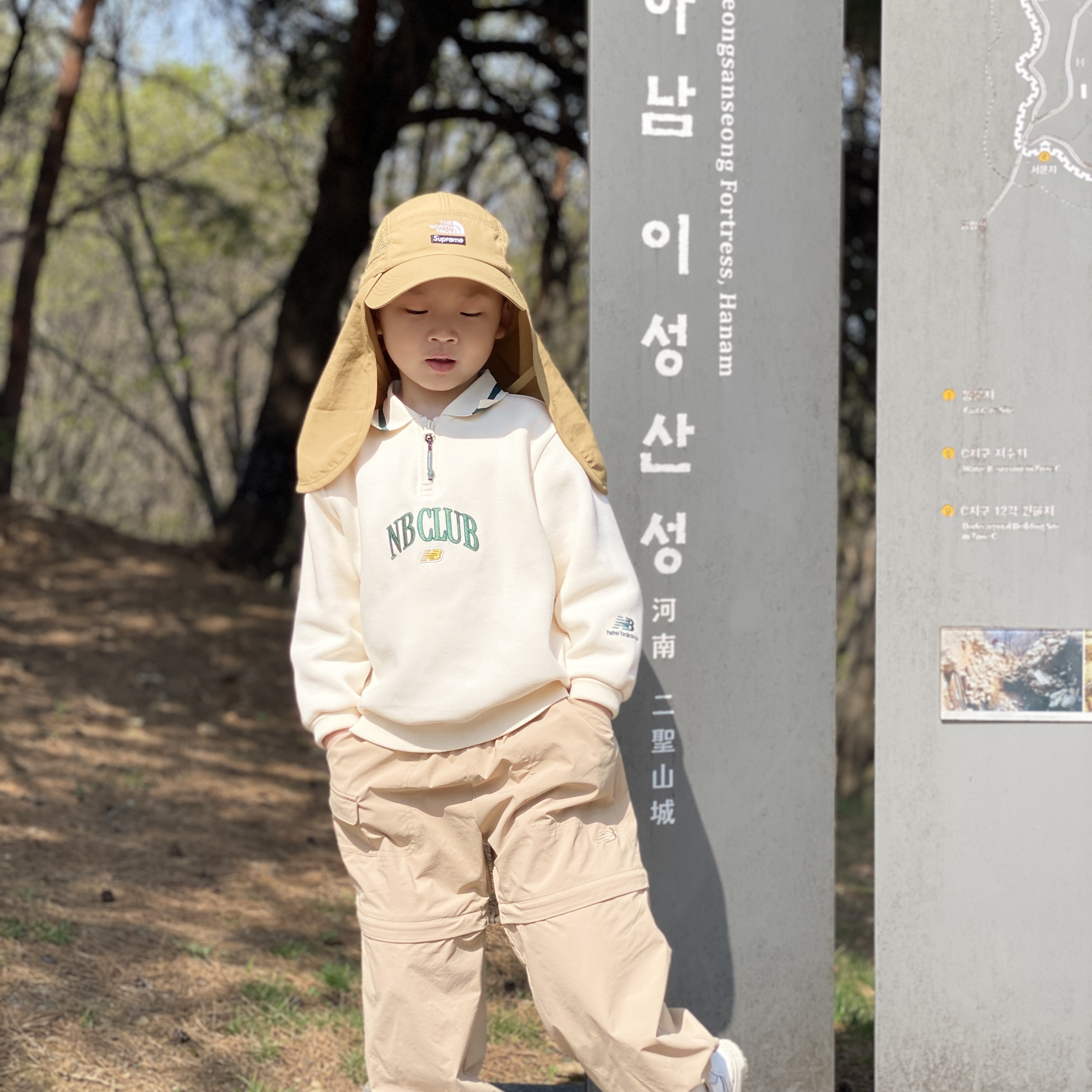 Supreme x The North Face Sunshield Camp Cap Gold - 20SS 착용 스타일 - 1