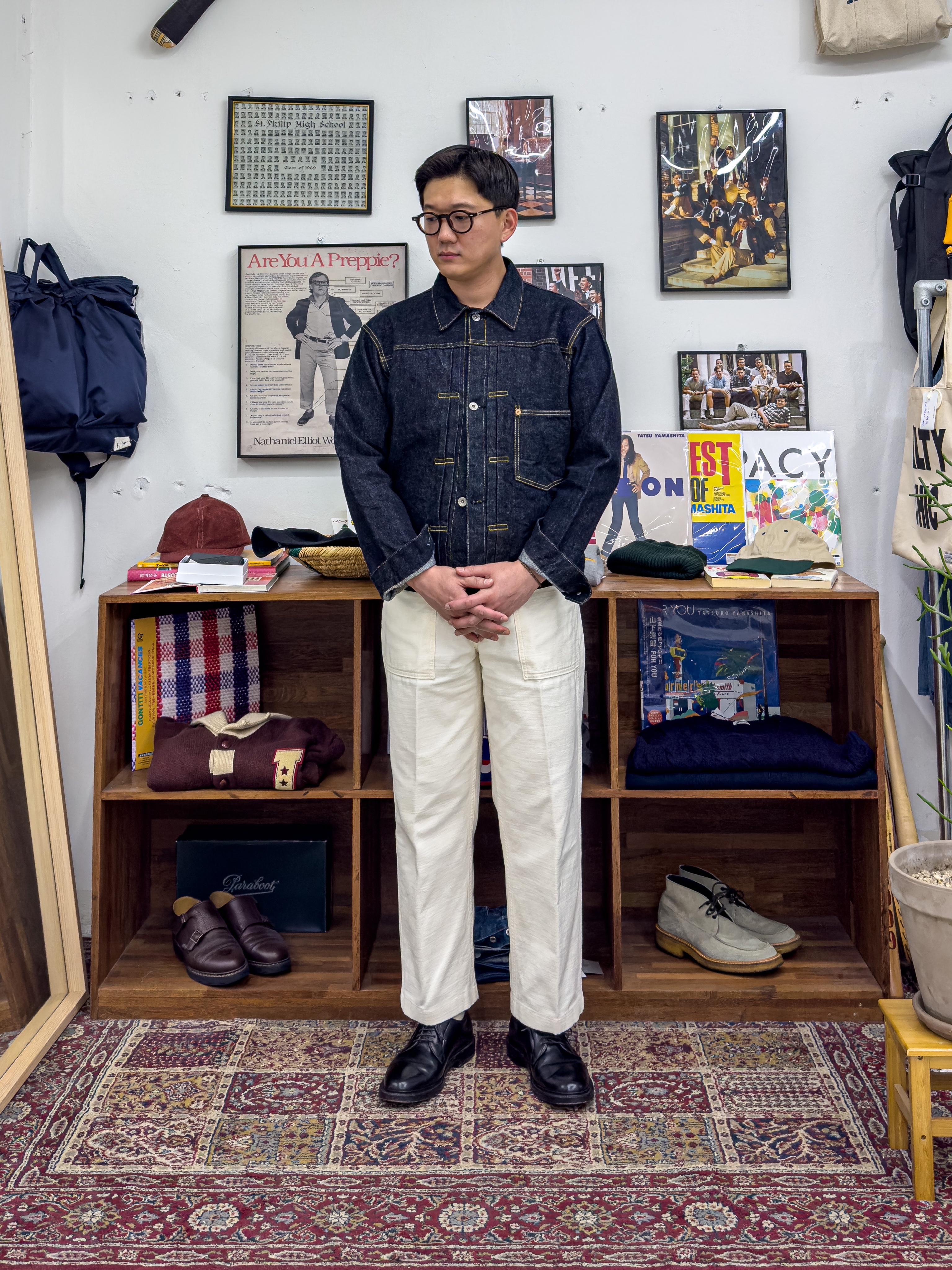 Alden 9901 Cordovan Plain Toe Blucher Oxford Black - D 착용 스타일 - 1