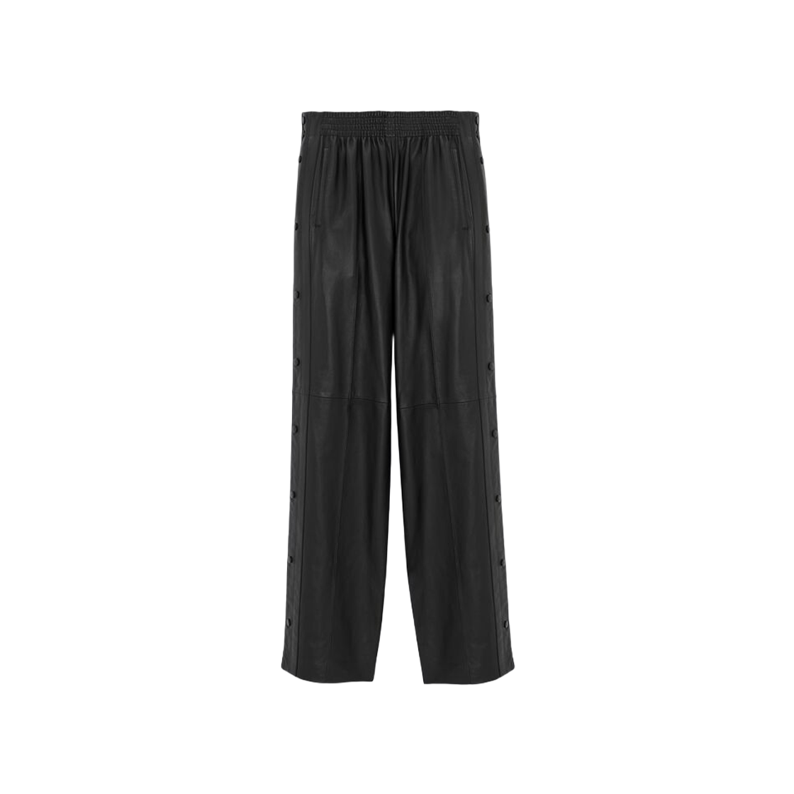 (W) Saint Laurent Sweatpants In Lambskin Black 상세 이미지 1