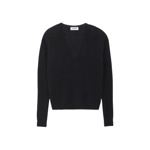 (W) 생로랑 스웨터 알파카 블랙