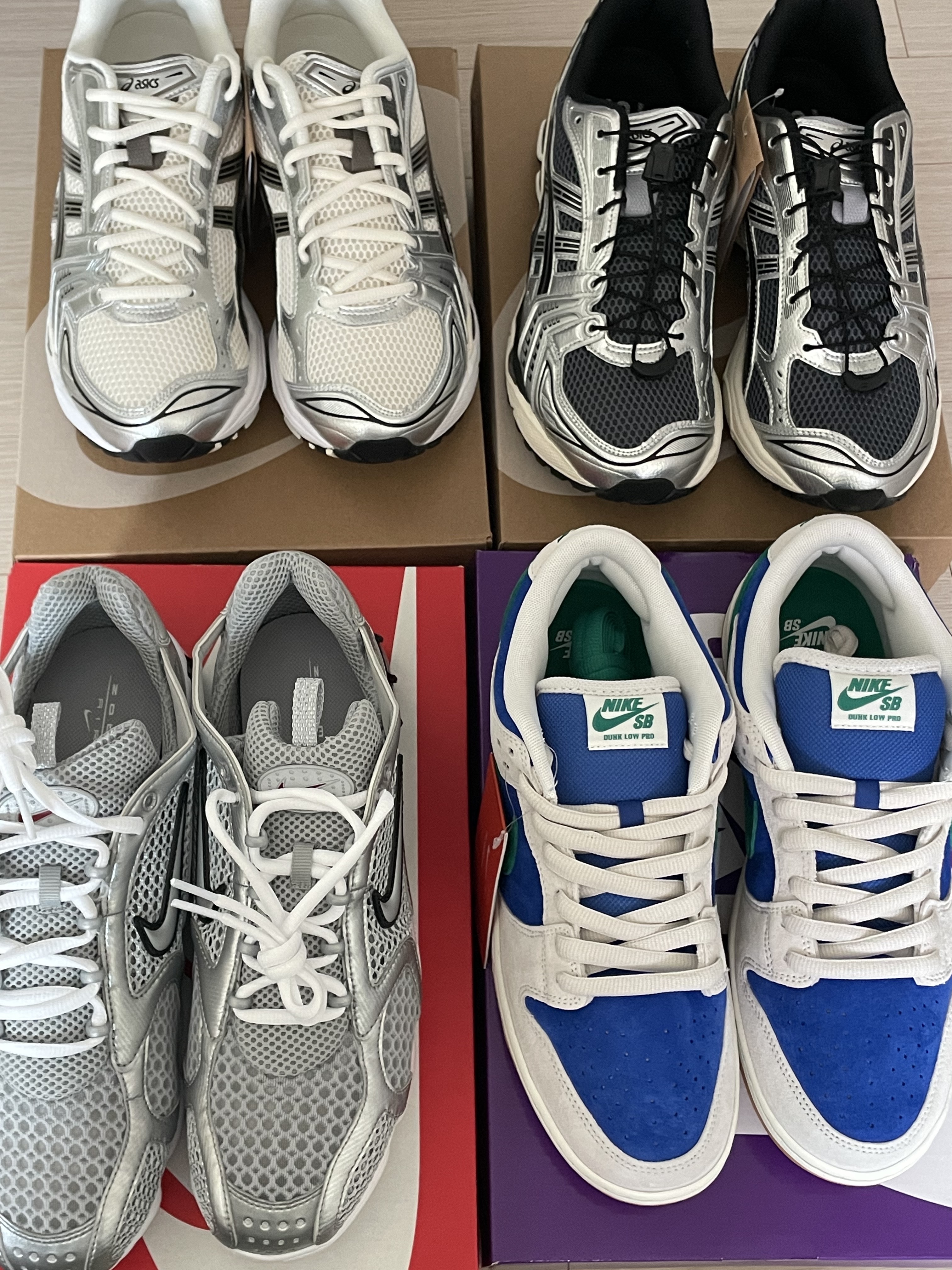 Asics Gel-Kayano 14 Cream Black, Asics Unlimited Gel-Kayano 14 Carrier Grey Black 착용 스타일