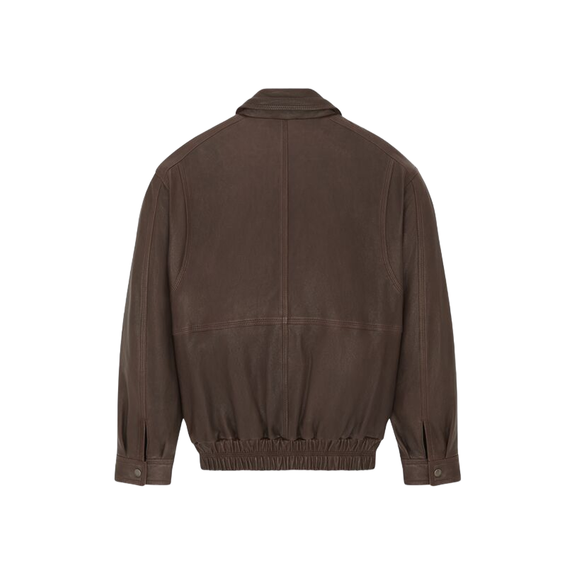 (W) Saint Laurent Jacket In Wrinkled Lambskin Marron Fonce 상세 이미지 2