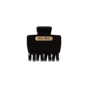 (W) Miu Miu Plexiglas Clip Black