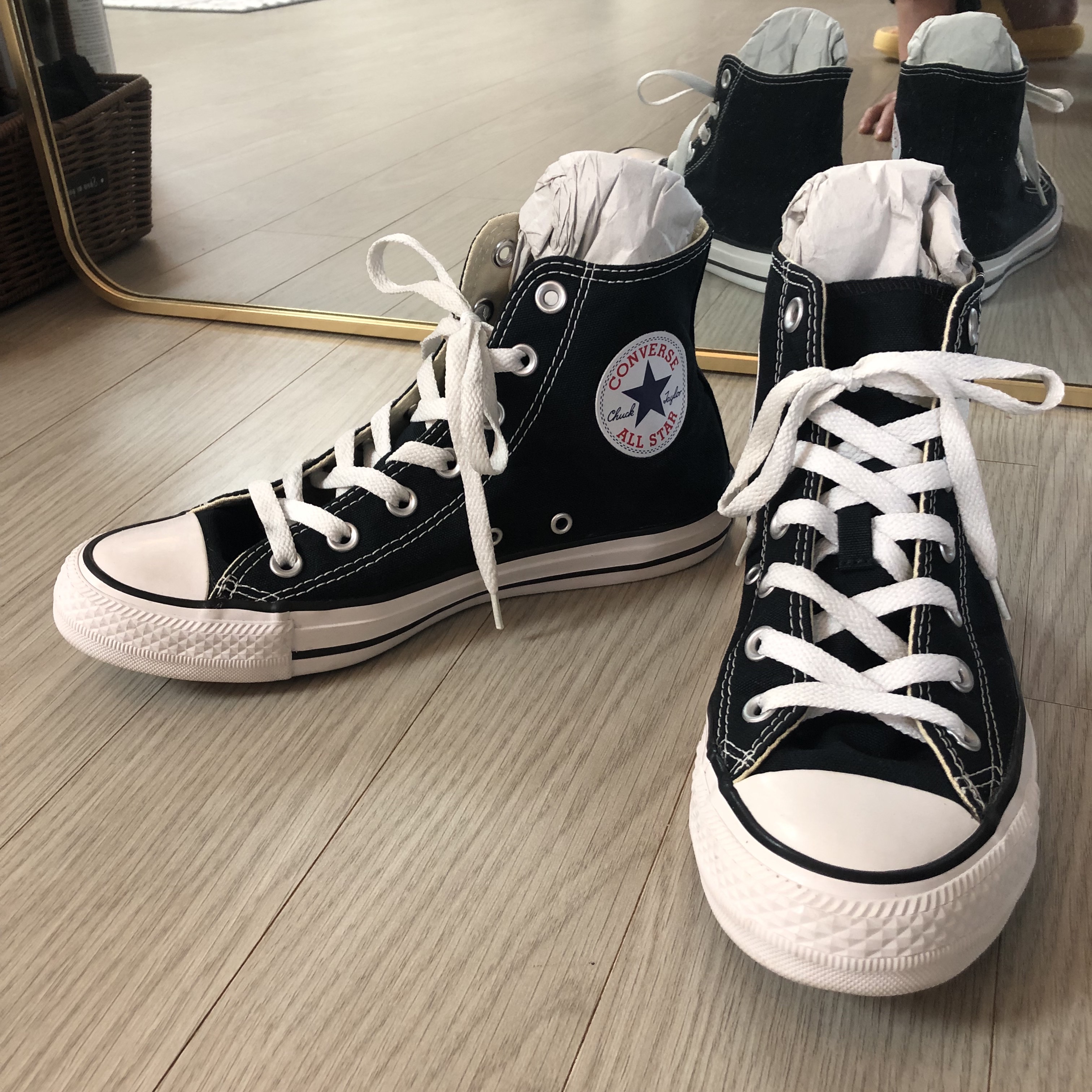 Converse Chuck Taylor All Star Hi Black 착용 스타일 - 1