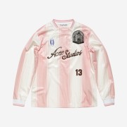 Acne Studios Logo Long Sleeve T-Shirt Pink White