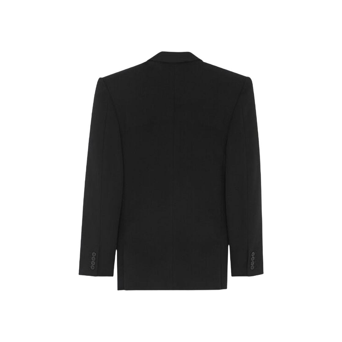 (W) Saint Laurent Oversized Jacket In Wool Cashmere Black 상세 이미지 3