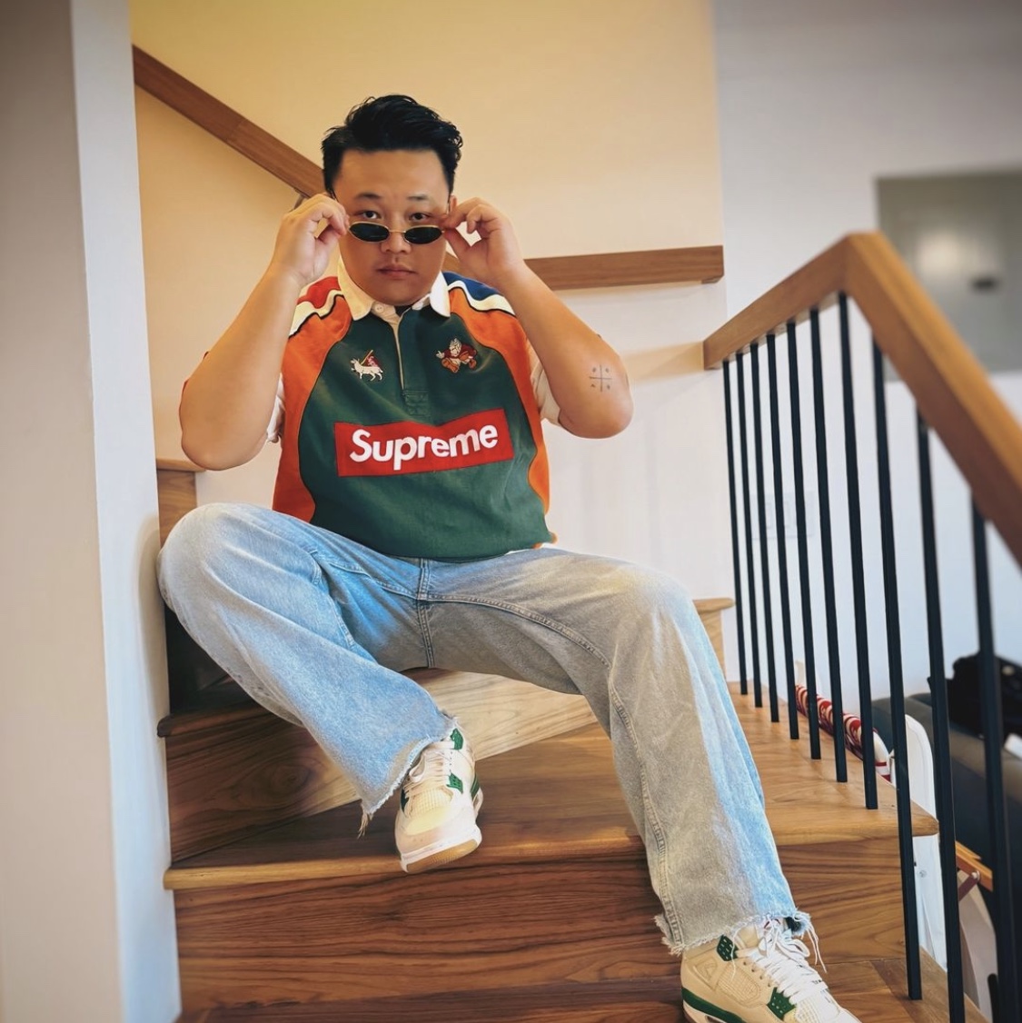 Supreme S/S Rugby Multicolor - 24SS 착용 스타일