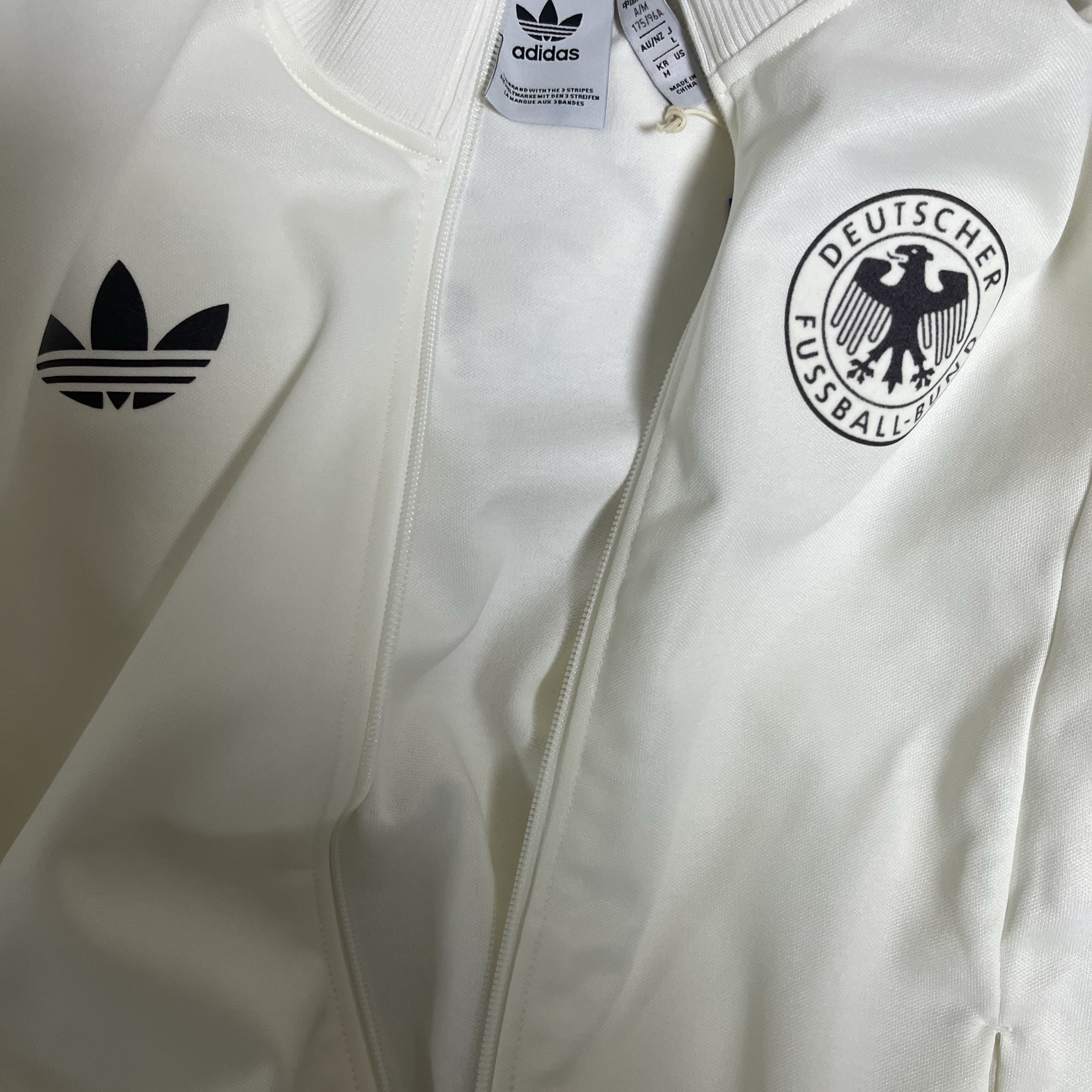 Adidas German Beckenbauer Track Top Off White - KR Sizing 착용 스타일
