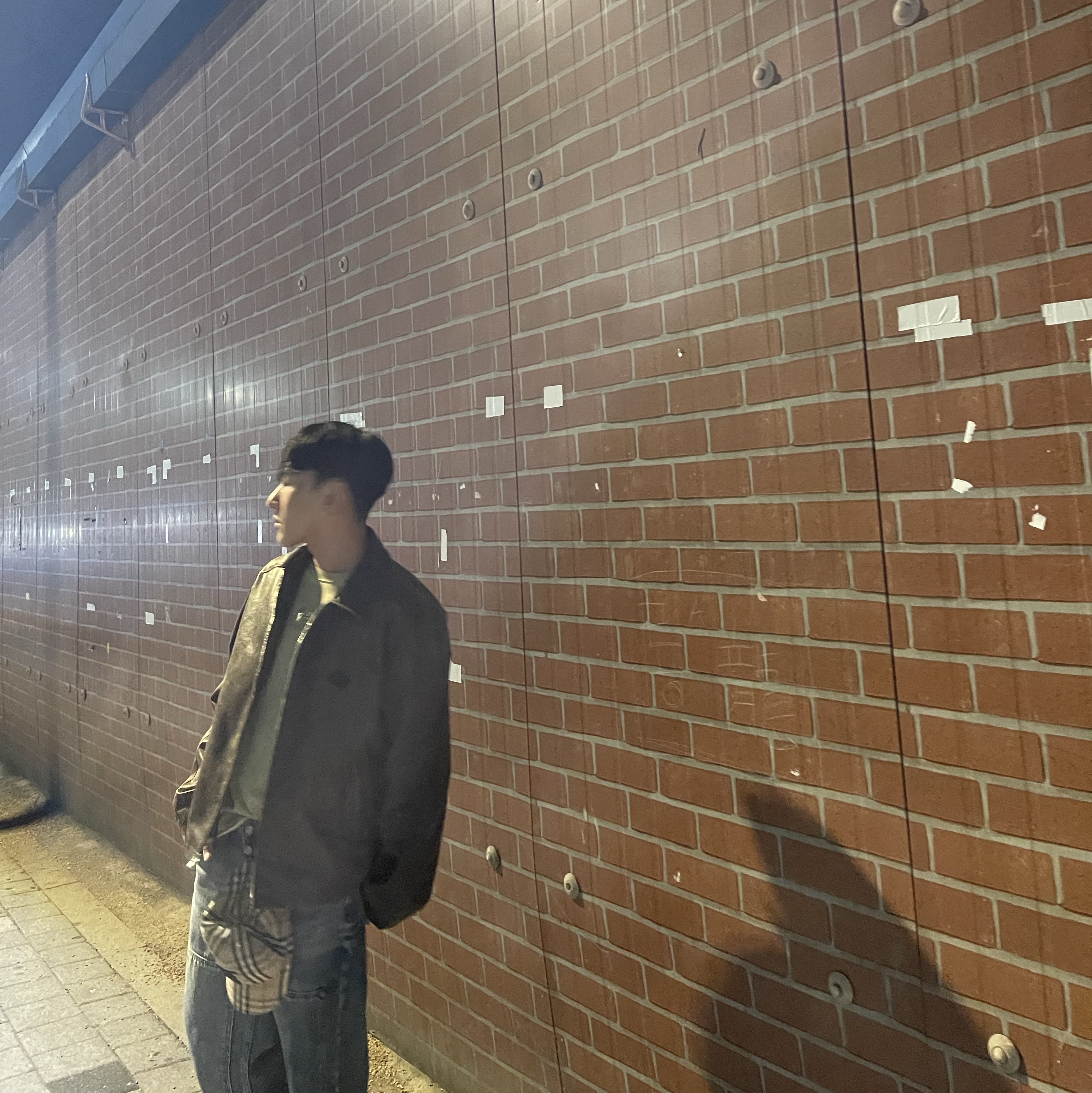 Stussy Coated Cotton Club Jacket Dark Brown, Thug Club Double Knee Laser Denim Pants Denim 착용 스타일 - 5