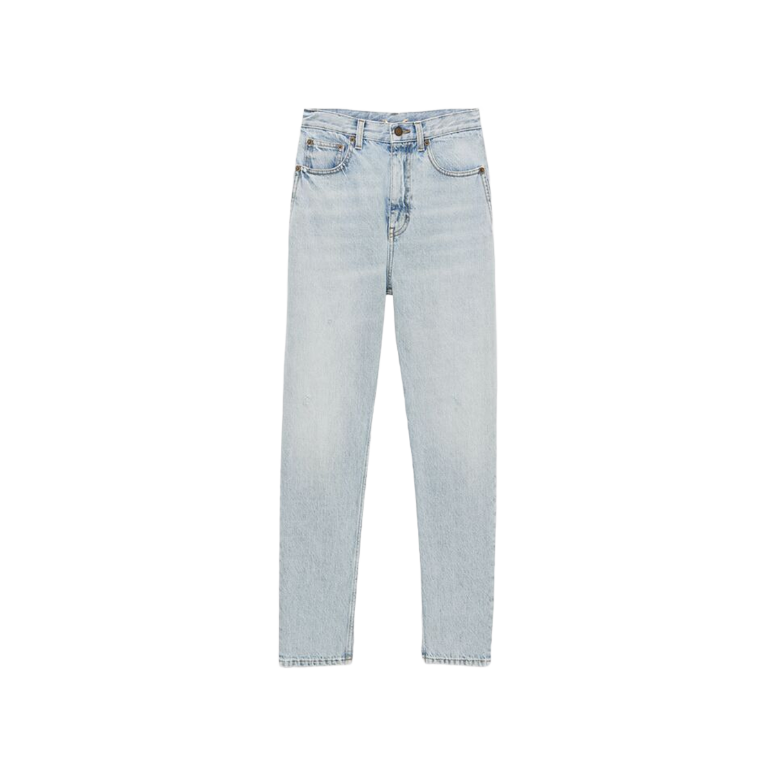 SAINT LAURENT PARIS｜JEANS (795350 Y13KD 4423) BAGGY JEANS IN BENJAMIN BLUE DENIM - All-U-Re