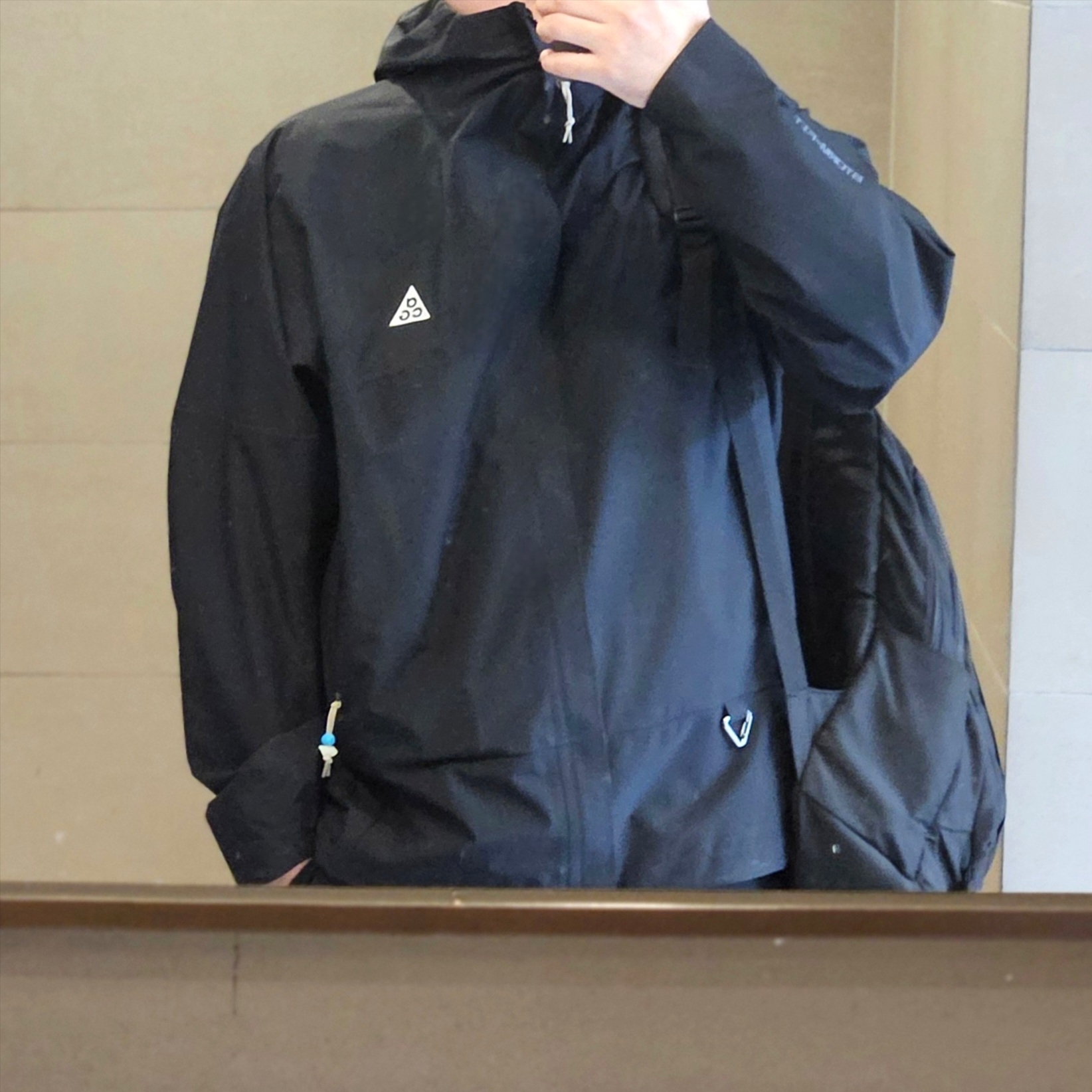 Nike ACG Storm-Fit ADV Cascade Rains Full Zip Jacket Black - Asia 착용 스타일 - 1