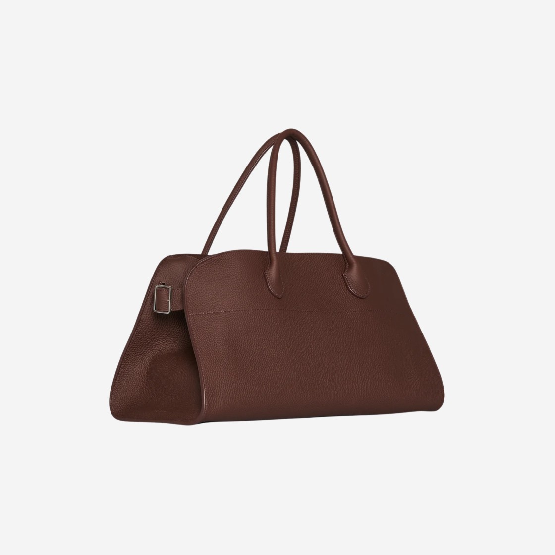 The Row EW Margaux Bag in Matte Grained Nappa Leather Dark Mocha 상세 이미지 2