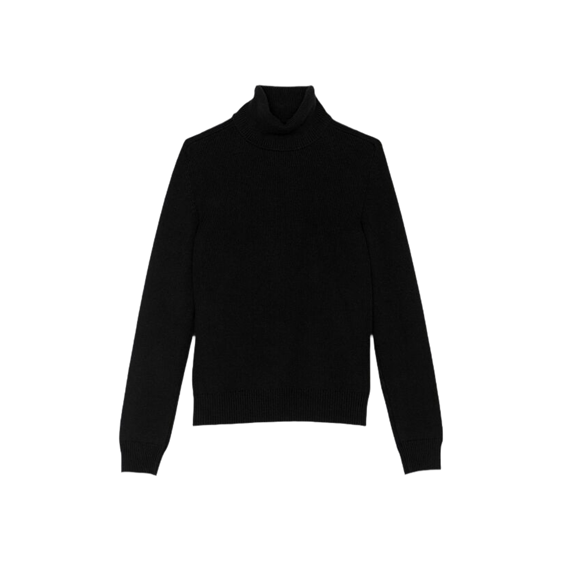 (W) Saint Laurent Turtleneck Sweater In Cashmere Black 상세 이미지 1