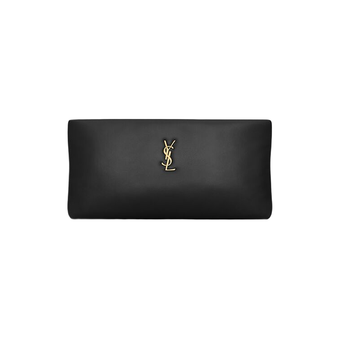 Saint Laurent Calypso Long Pouch In Lambskin Black 상세 이미지 1