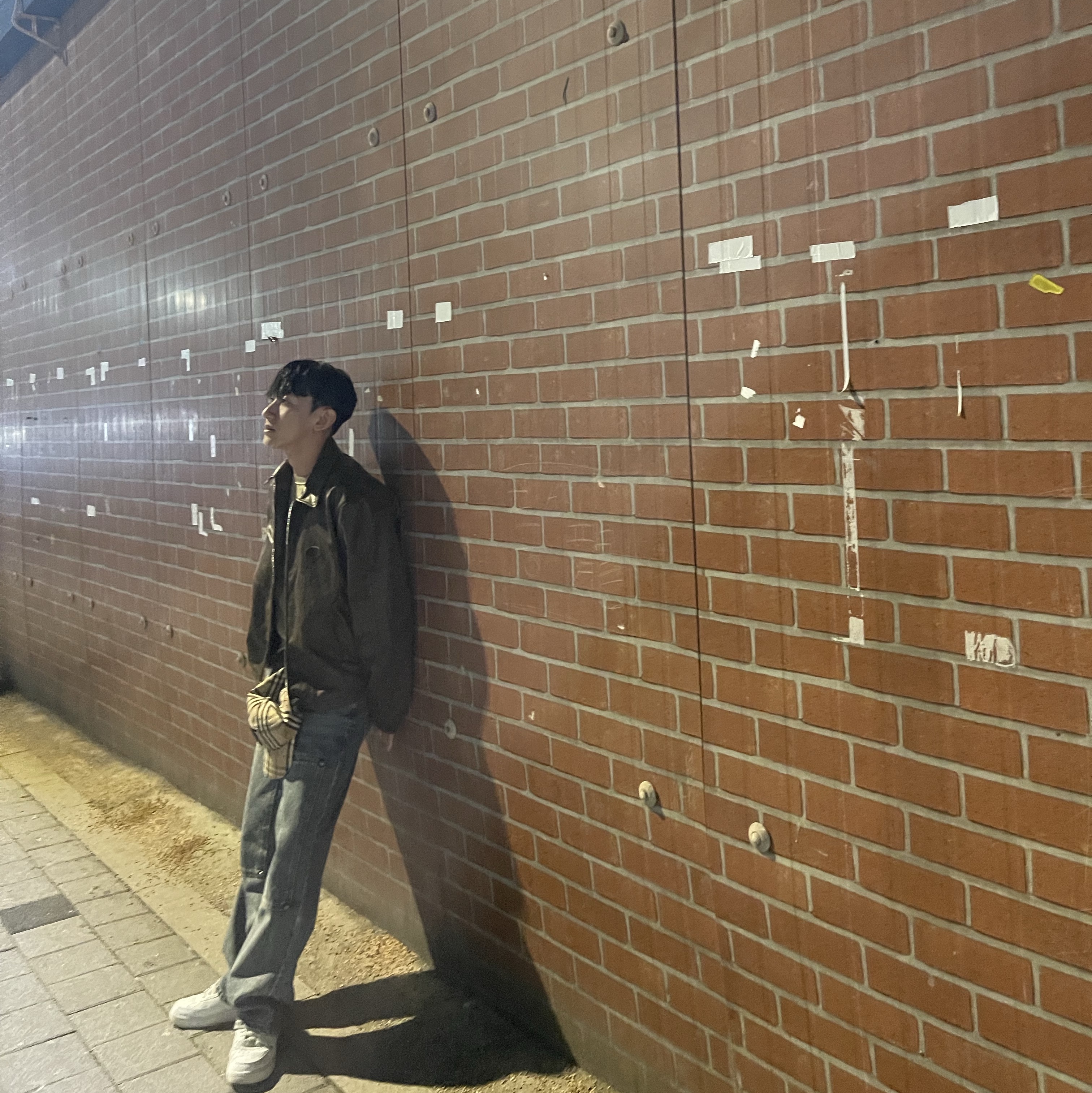 Stussy Coated Cotton Club Jacket Dark Brown, Thug Club Double Knee Laser Denim Pants Denim 착용 스타일 - 4