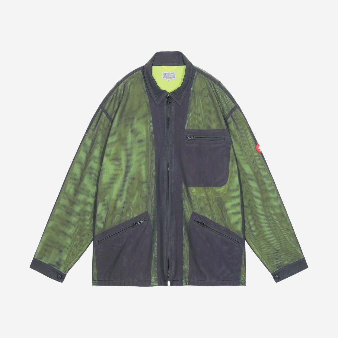 Cav Empt Lined Powernet Zip Jacket Green - 24SS 상세 이미지 1