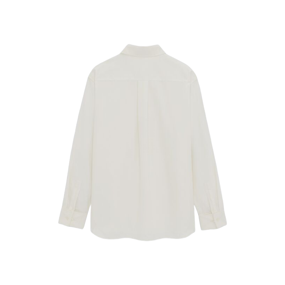 (W) Saint Laurent Boyfriend Shirt In Cotton Poplin White 상세 이미지 2