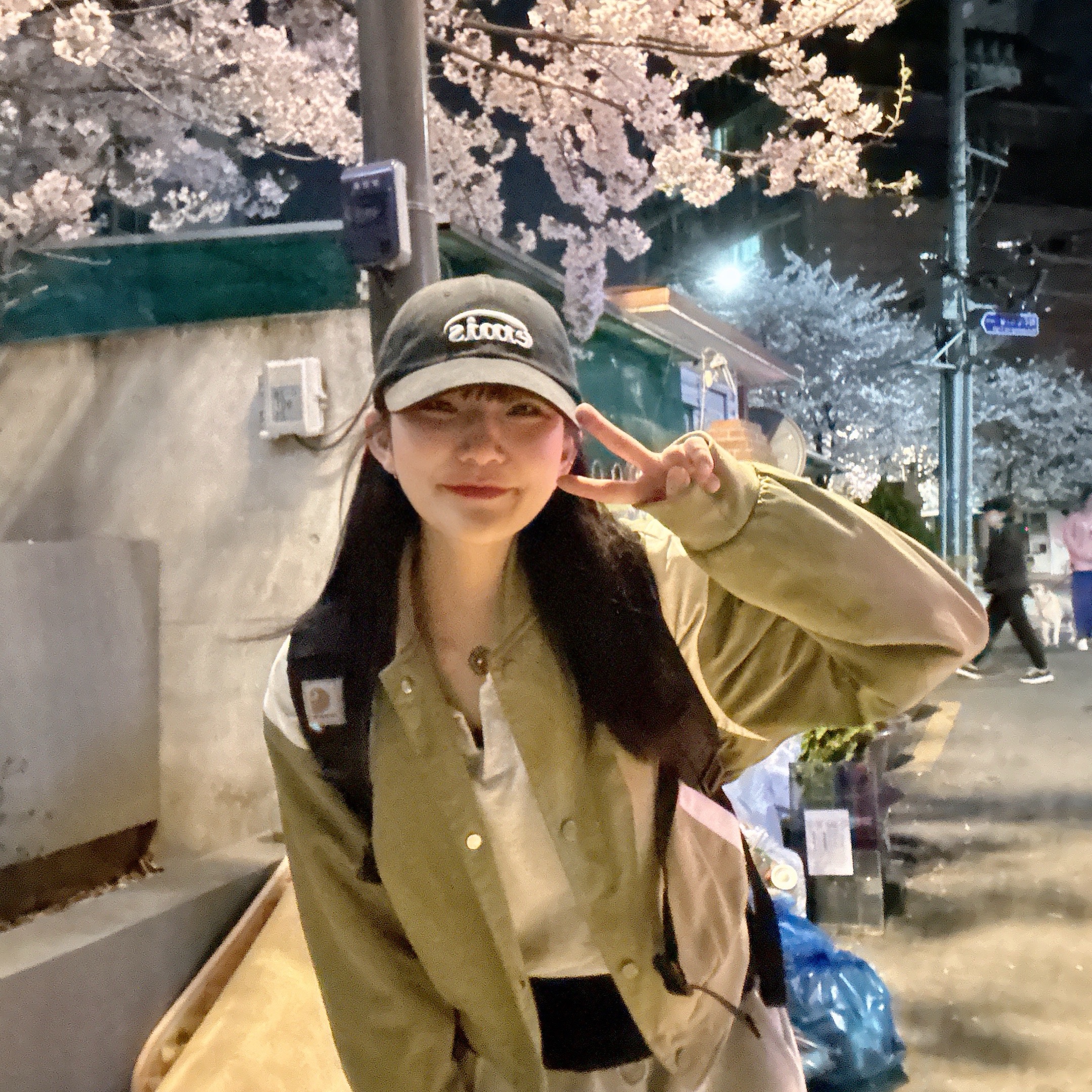 Emis New Logo Emis Cap Black, Carhartt WIP Kickflip Backpack Black 착용 스타일 - 2