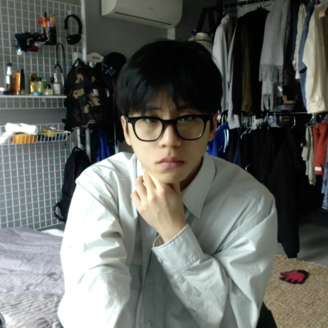Gentle Monster x Maison Margiela MM010 Clear Black, Marshall Major IV Black (Korean Ver.) 착용 스타일 - 2