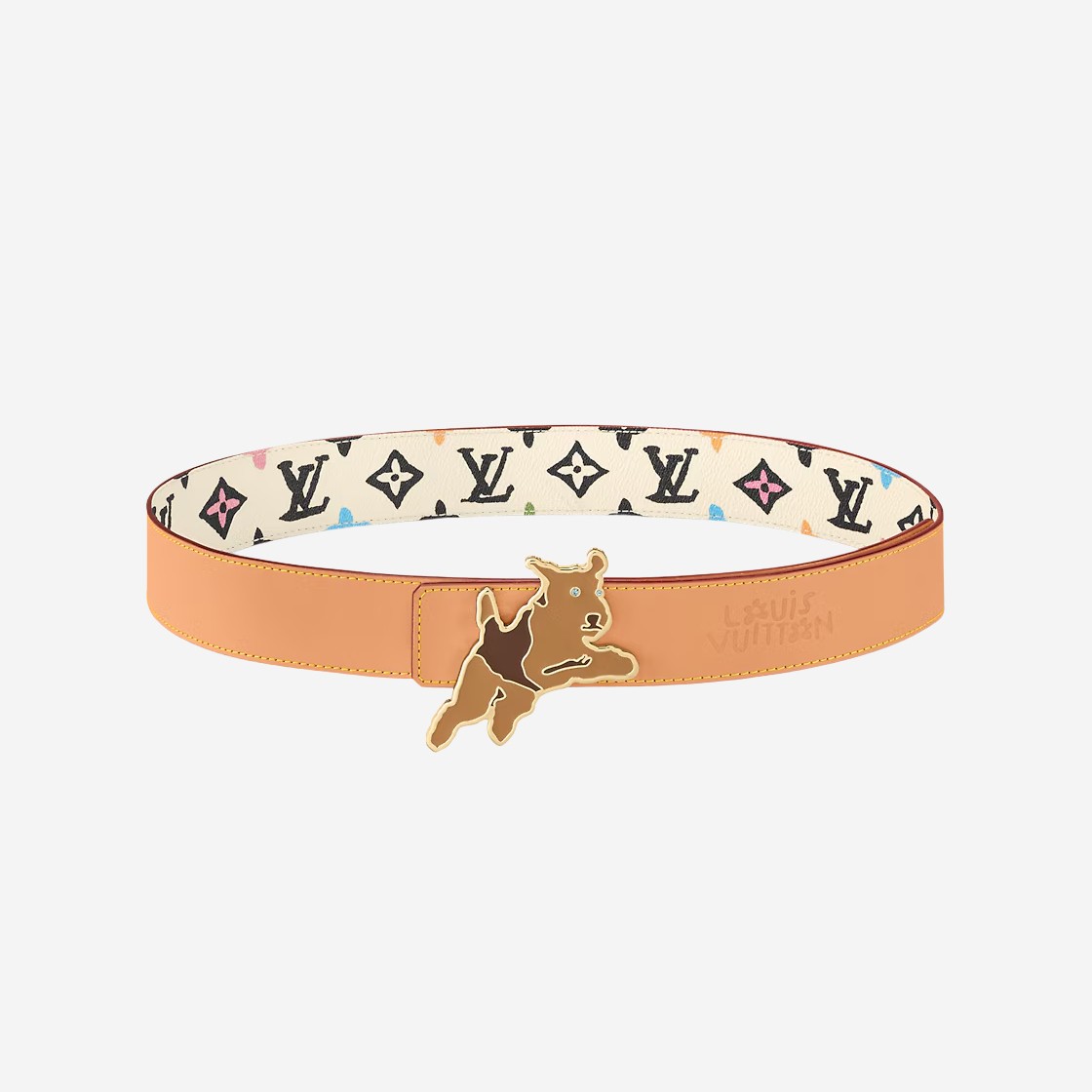 Louis Vuitton Monogram Craggy 40mm Reversible Belt Cream 상세 이미지 2