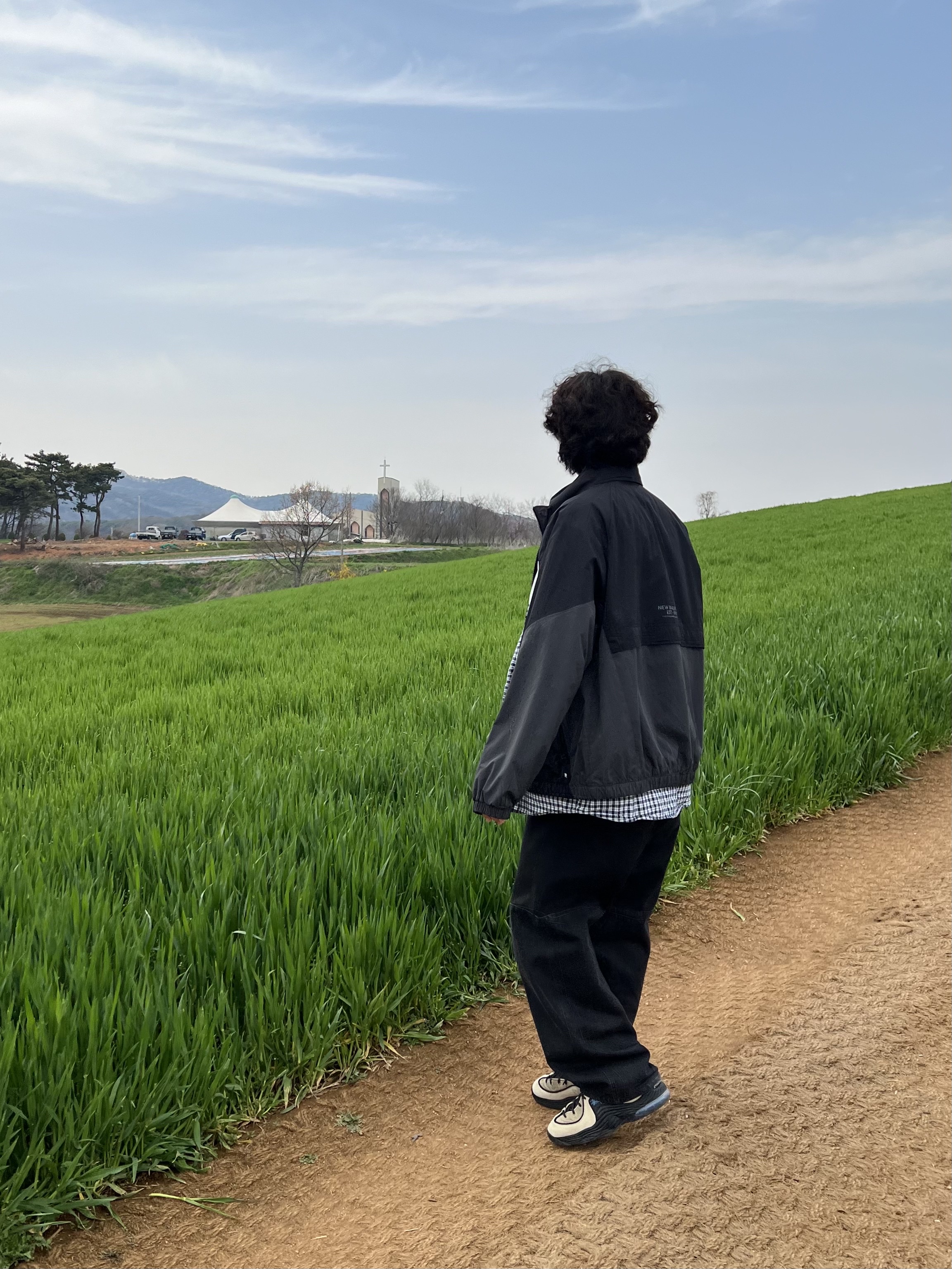 Nike x Stussy Air Penny II Rattan and Limestone, Amomento Drawstring Denim Pants Black 착용 스타일 - 3