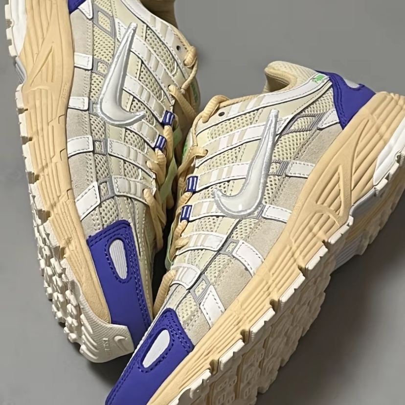 Nike P-6000 Coconut Milk Medium Blue 착용 스타일