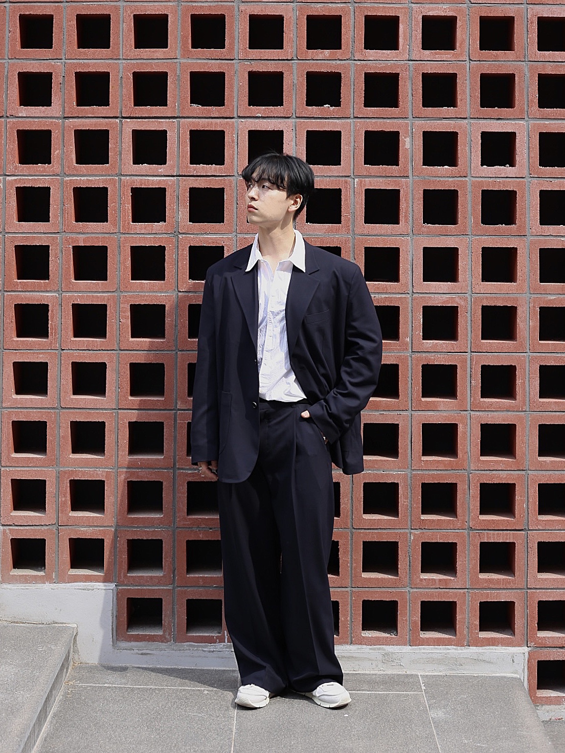 Buttero Bianchetto Leather Cerrera Sneakers White 착용 스타일 - 1