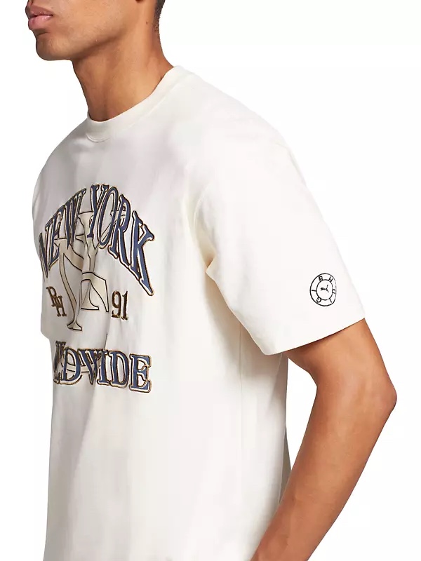 Puma x Rhuigi Graphic T-Shirt Pristine 착용 스타일 - 3