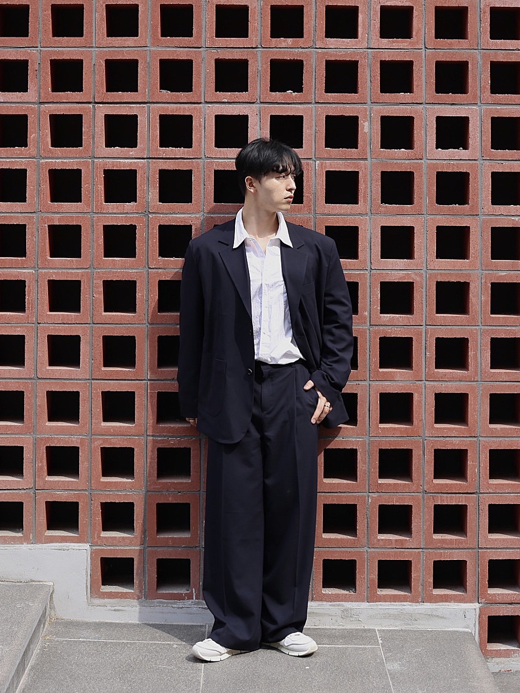 Buttero Bianchetto Leather Cerrera Sneakers White 착용 스타일 - 3