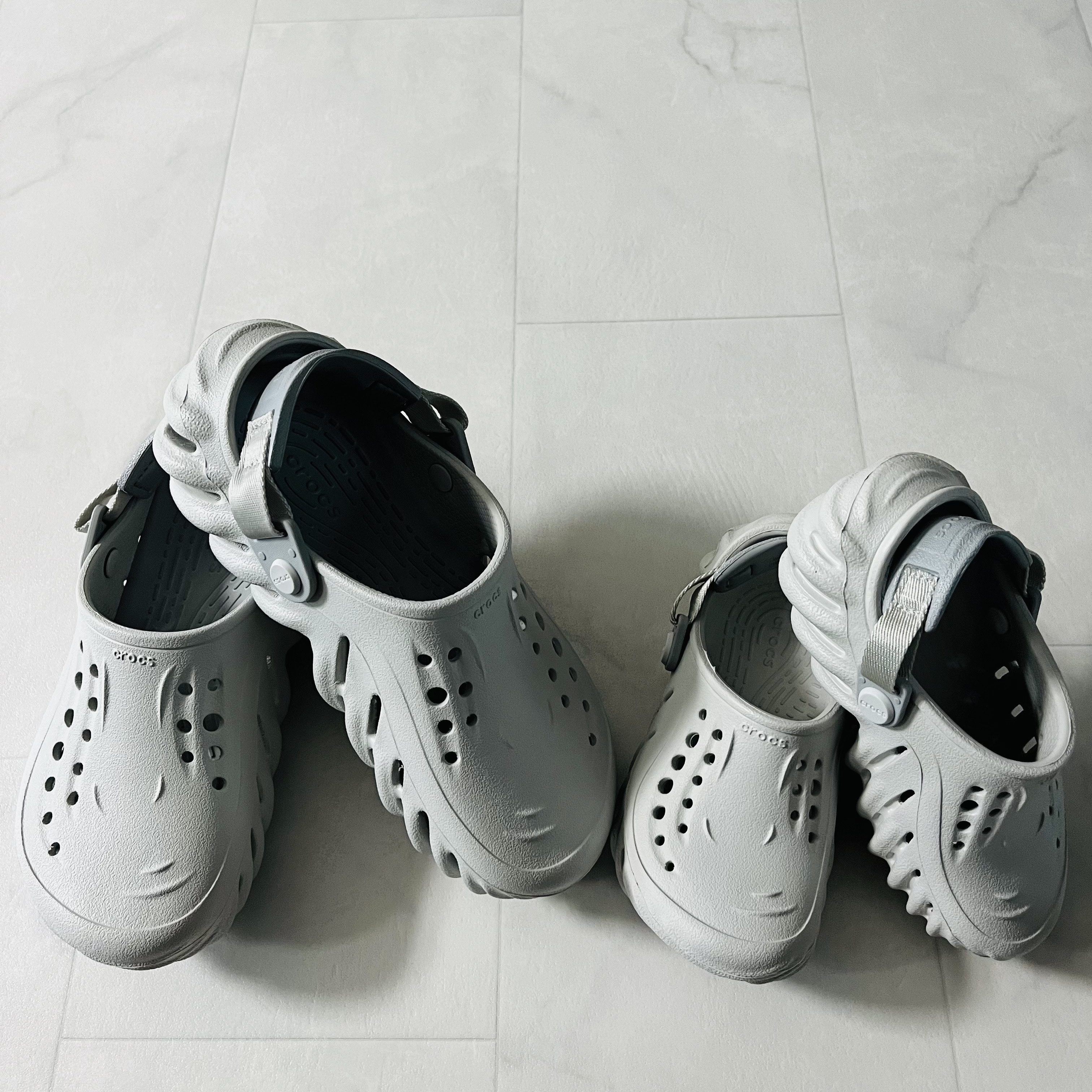 Crocs Echo Clog Atmosphere, (Kids) Crocs Echo Clog Atmosphere 착용 스타일