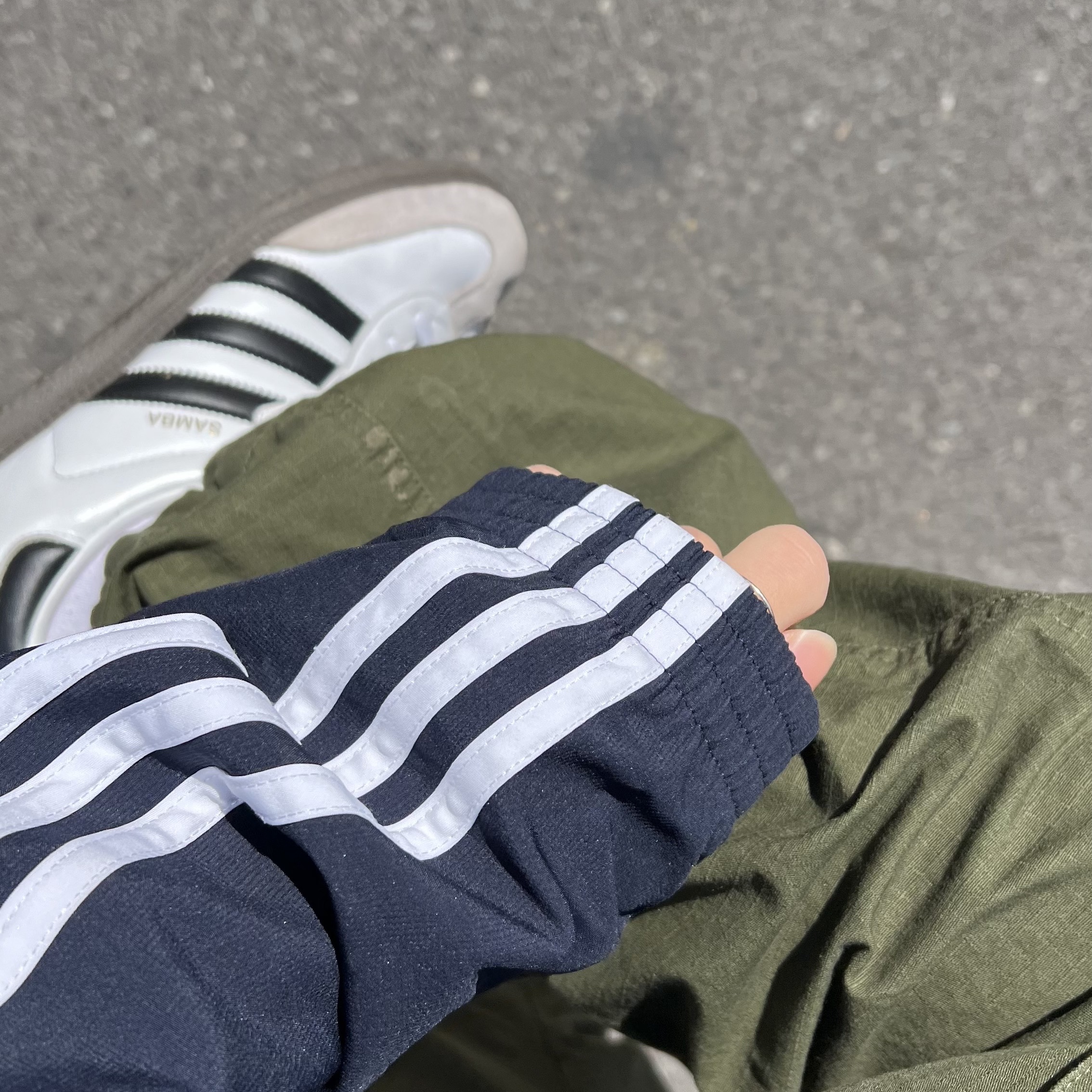 Adidas Samba OG Cloud White 착용 스타일