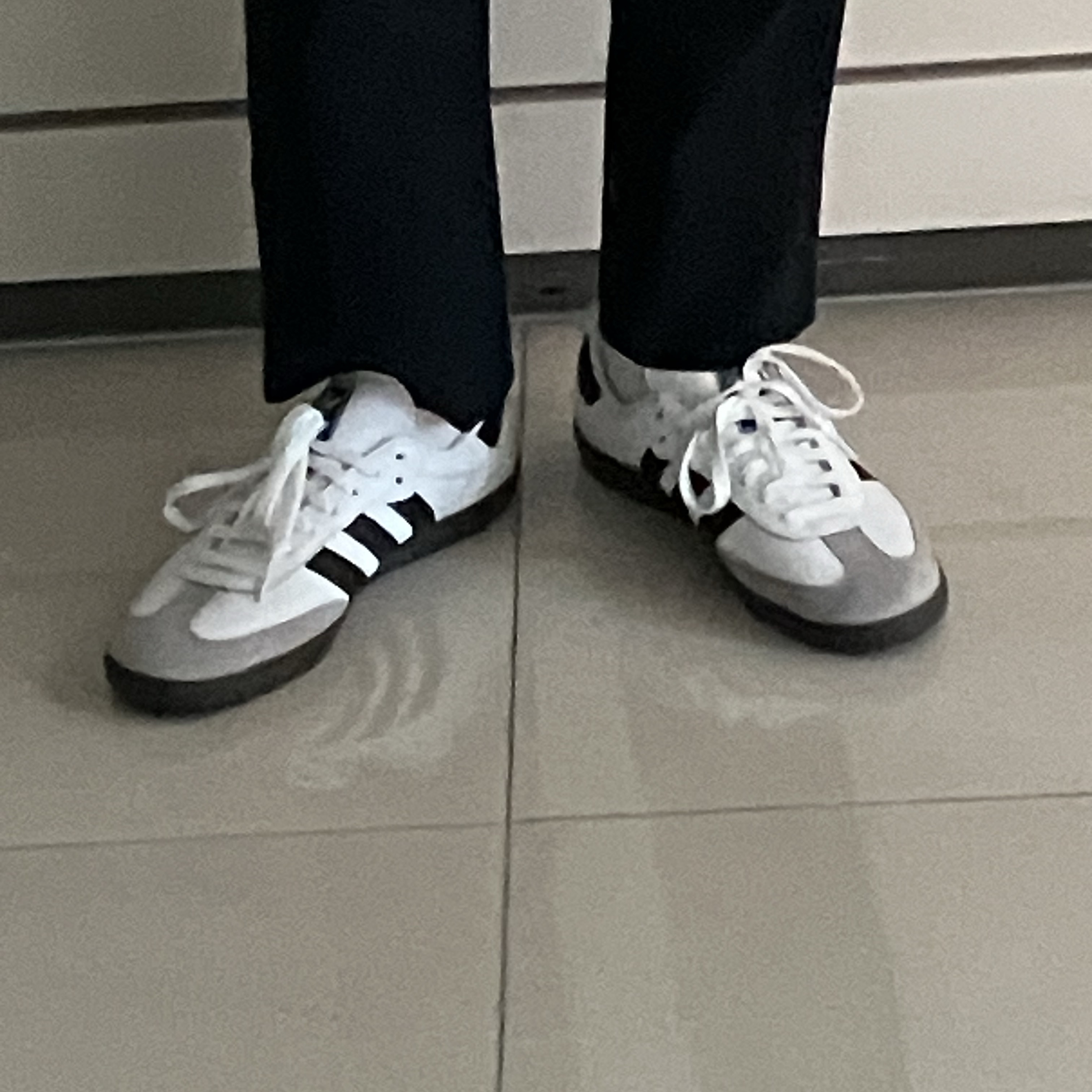 Adidas Samba OG Cloud White 착용 스타일