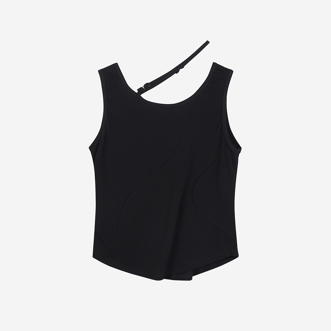 Akikoaoki Women U Tank 01 Black 상세 이미지 1