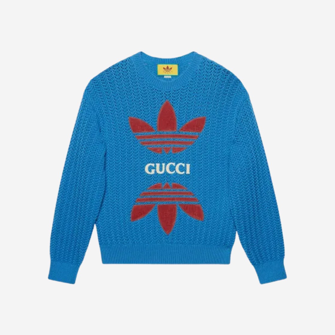 Gucci x Adidas Wool Knit Sweater Blue 상세 이미지 1