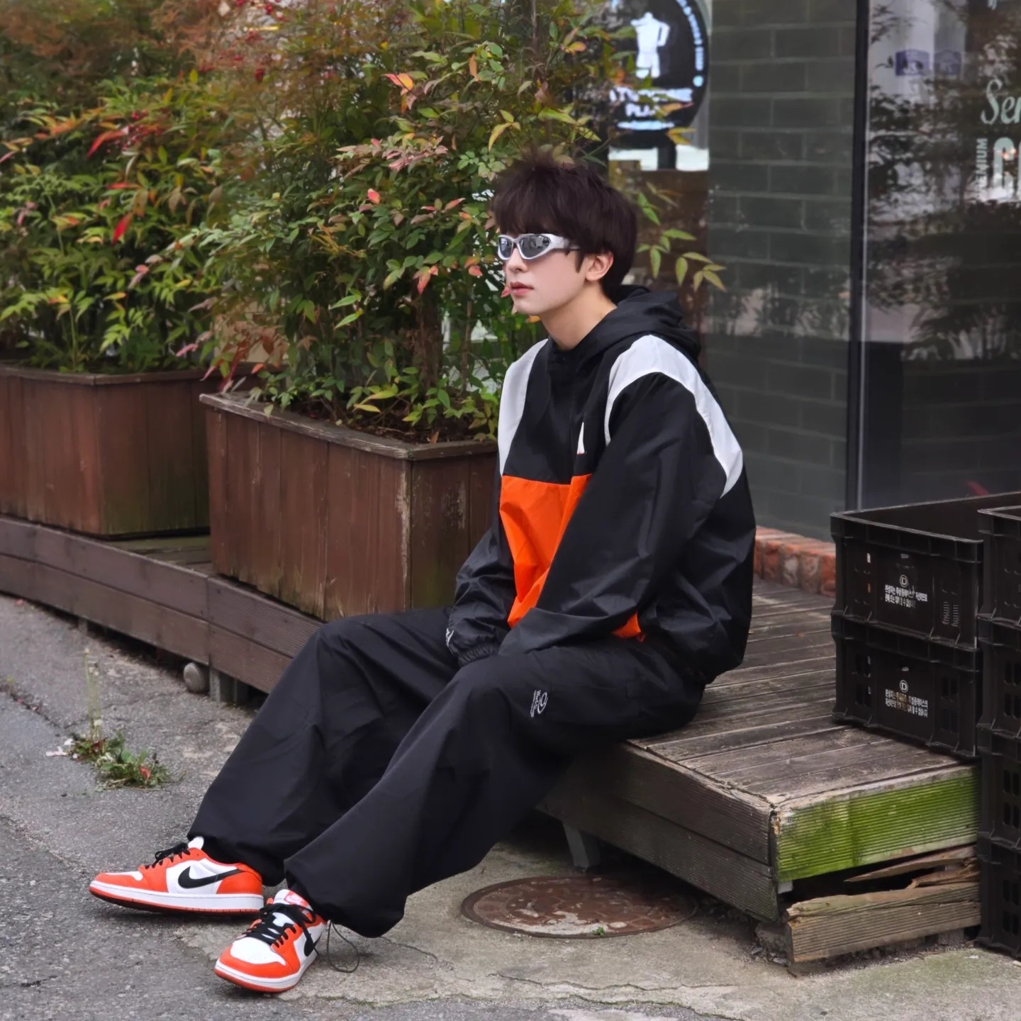 Jordan Flight MVP Hooded Pullover Jacket Black - Asia, Jordan Flight MVP Hooded Pullover Jacket Black - US/EU 착용 스타일 - 2