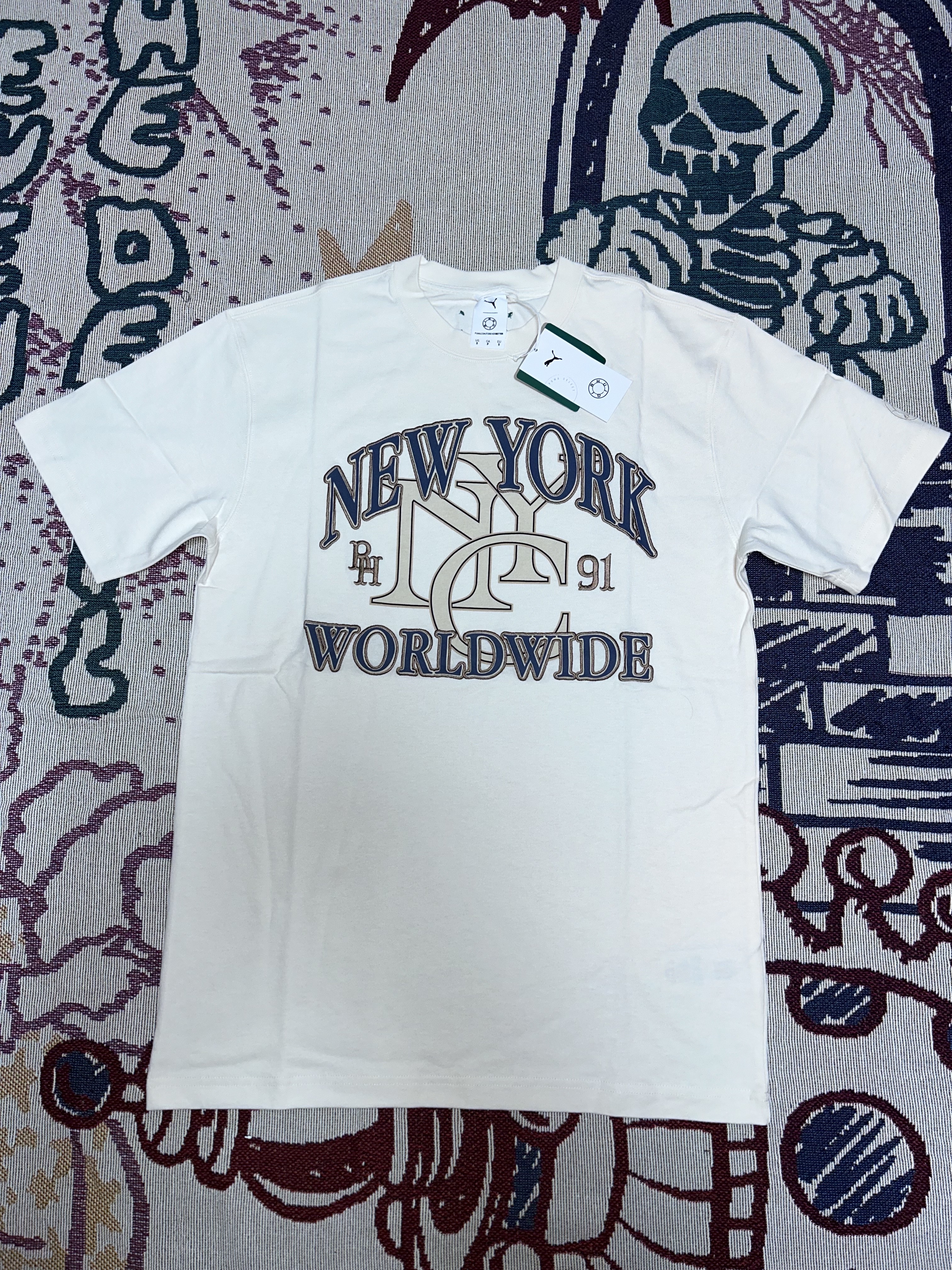 Puma x Rhuigi Graphic T-Shirt Pristine 착용 스타일 - 2