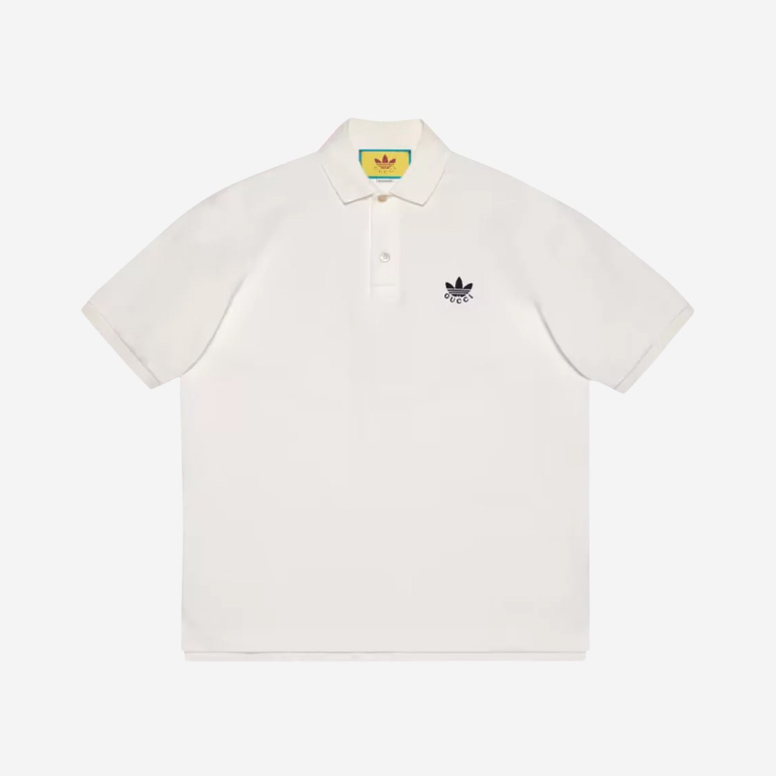 Gucci x Adidas Cotton Piquet Polo White 상세 이미지 1