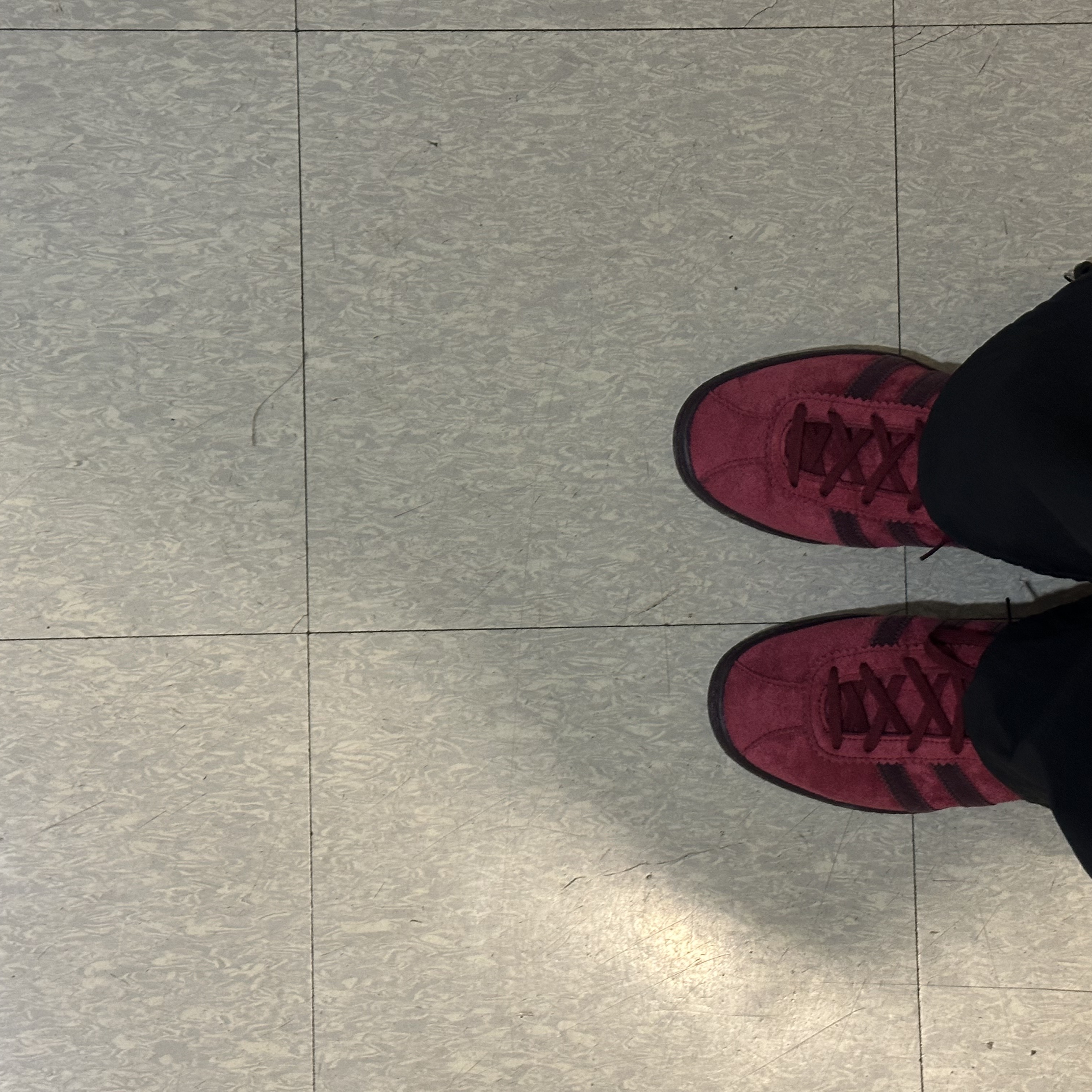 Adidas Tobacco Gruen Collegiate Burgundy 착용 스타일 - 2