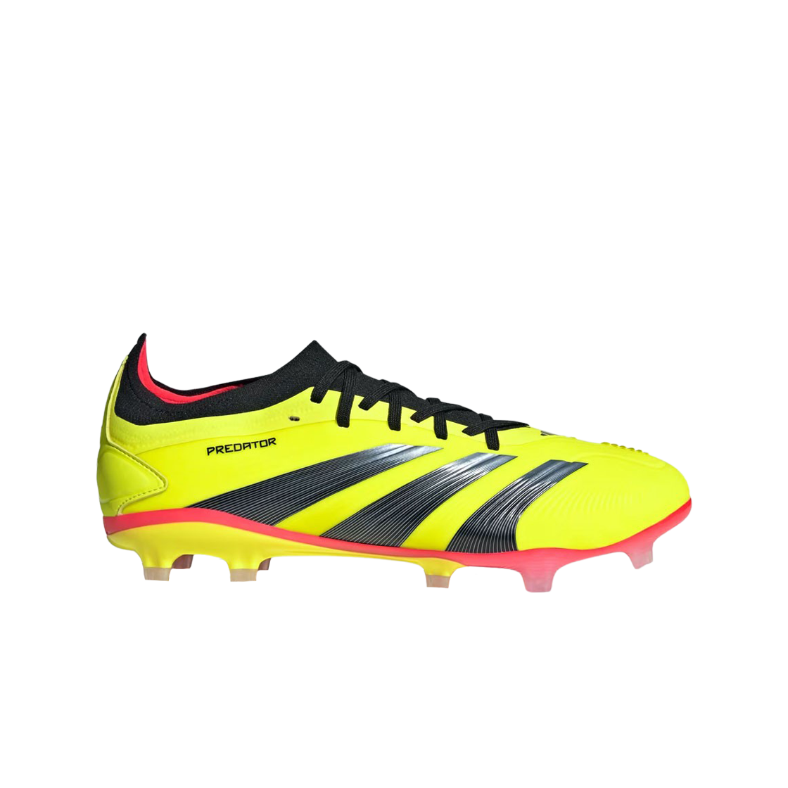 IG7776 Adidas Predator 24 Pro Firm Ground Cleats Team Solar Yellow 2 Core Black Solar Red