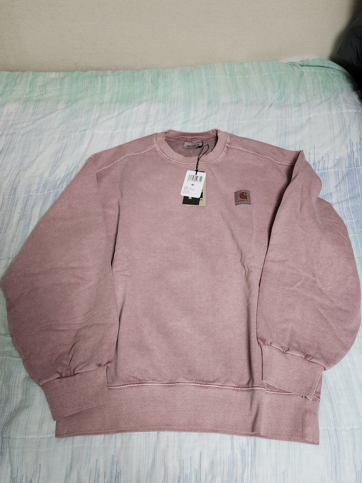 Carhartt WIP Vista Sweatshirt Glassy Pink 착용 스타일